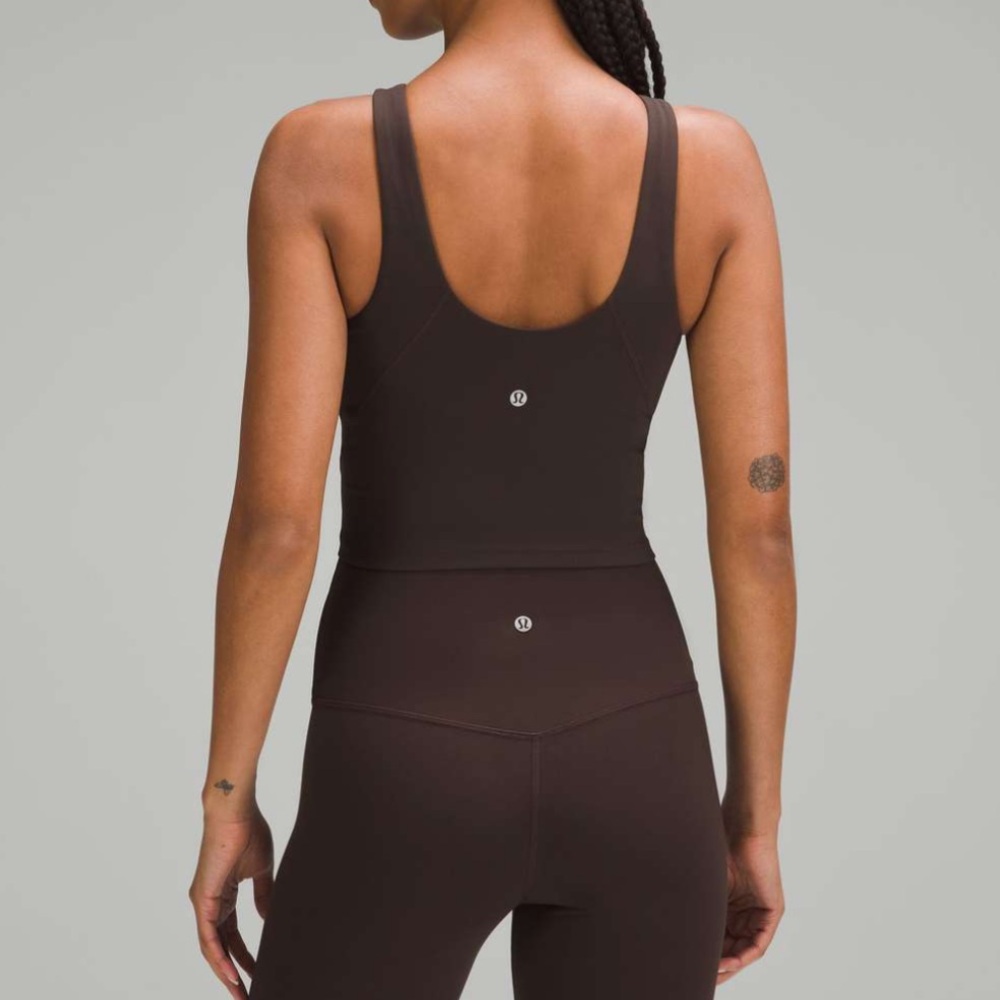 NWT Lululemon Brown Espresso Align High Neck Tank Top Workout Athletic Wear 2
